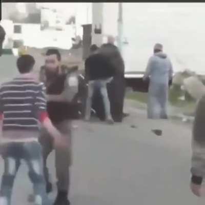 IDF push disabled man out of wheelchair, then fire at crowd attempting to help him