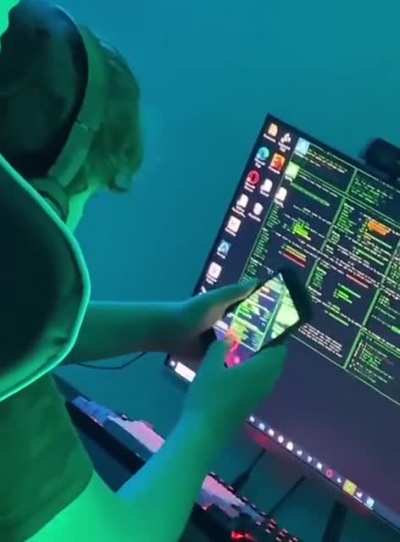 he is doing ddos, don't disturb him.