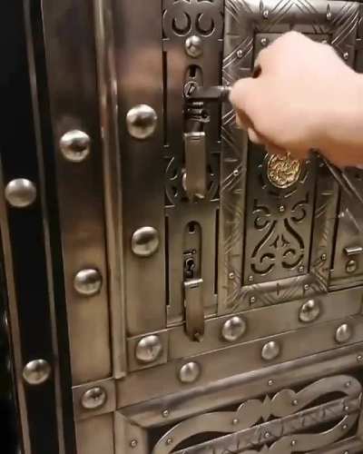 This vintage safe can only be unlocked with bespoke keys