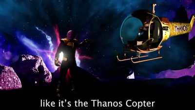 Thanos spiting lines