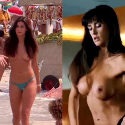 Demi Moore before &amp;amp; after boob job