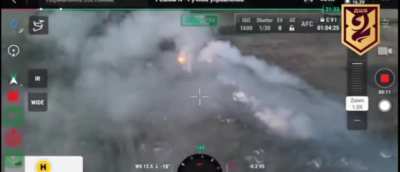 Ukrainian BTR-3 operating against Russian positions with its 30mm automatic cannon in Pivnichne village, Donetsk Oblast. 95th Separate Polesian Air Assault Brigade July 11, 2024.