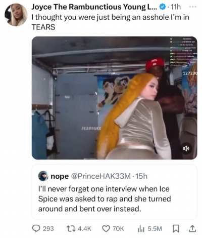&ldquo;Ice spice can you do something for me?&rdquo;