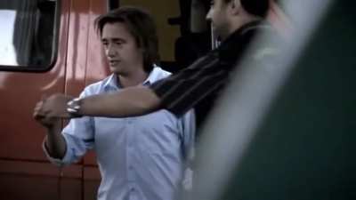 Top gear presenter Richard Hammond dies insides as the Turkish boarder guards don&rsquo;t find his bullet shaped lighter amusing.