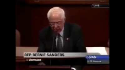Bernie Sanders opposing the invasion of Iraq - October 9, 2002