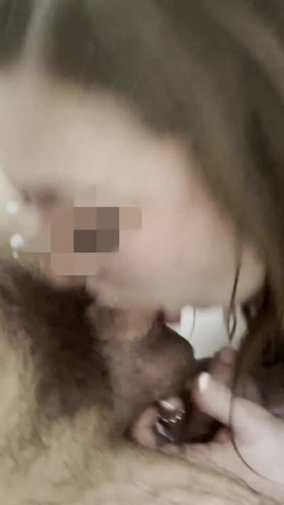 sucking his dick into facial