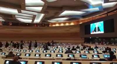 Diplomats walk out as Russian Foreign Minister addresses UN to show support to Ukraine