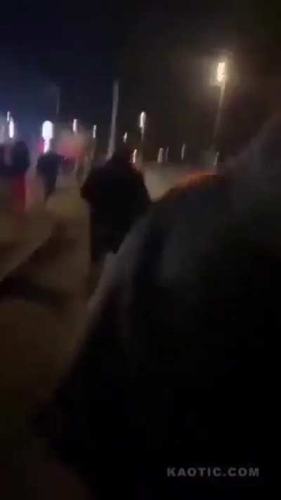 car plunges into migrants in France