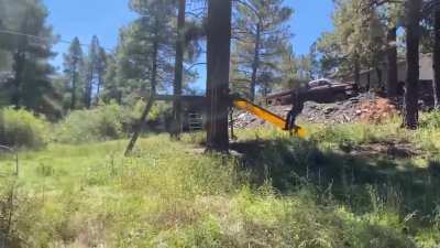 Redneck Engineering a homemade zipline. I believe he just about has it dialed in...