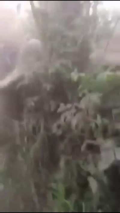 Russian soldiers jump from car right before it being blown up by a Ukrainian drone