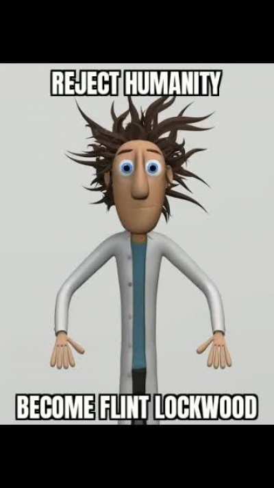 Eu me assumo Flint Lockwood 😔