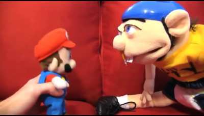 Jeffy SCREAMS At Mario!