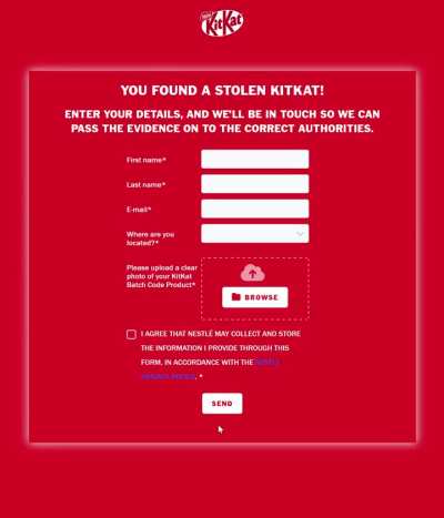 Haven't seen anybody find one stolen kitkat yet, is this officially the first one?
