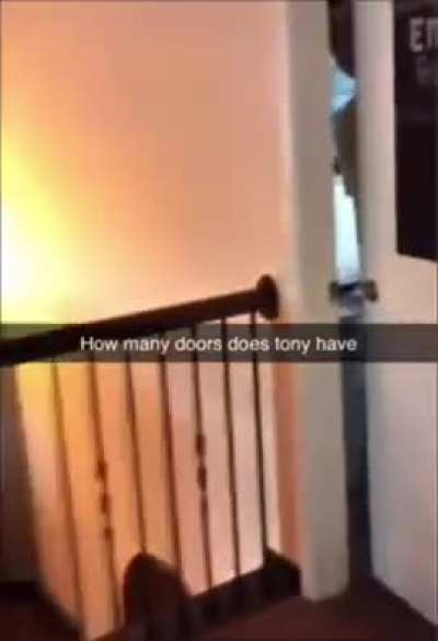 Why does Tony have so many doors?