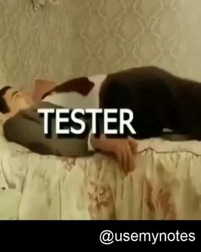 That's how the tester treats my code