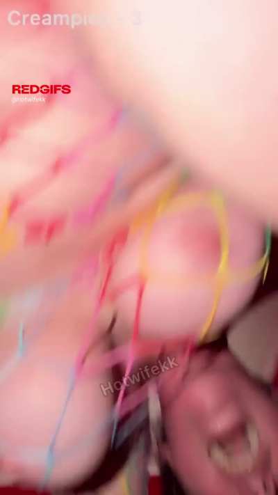 I pulled off and ruined his orgasm so you can see what usually gets pumped inside me at the gloryhole