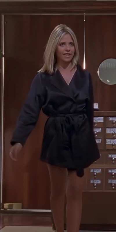 Sarah Michelle Gellar - silk robe scene in Buffy The Vampire Slayer (For Fans - NN)