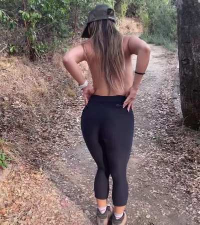My favorite part of hiking is enjoying the beautiful view. I hope you like the view.