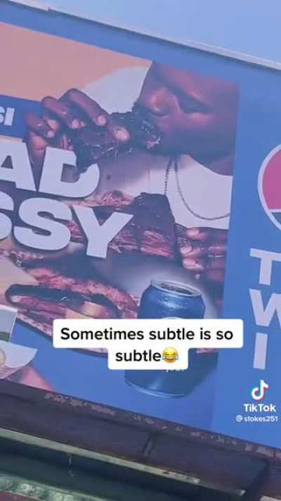 So subtle