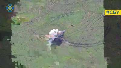 Various russian anti air vehicles being hit by SBU Special Forces drones