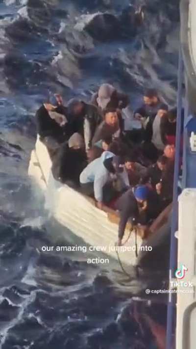 Beautiful cruise ship rescue