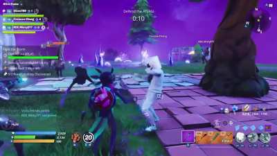 It's a shame I had to mute the sound of the larger part of this vid (because of copyright), but this glitching emote followed by the comment (not muted) in the end... I thought it was pretty funny!