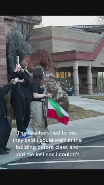 Students in Caldwell Idaho hold a "Brown Pride" protest at their high school. Teachers tell them it is racist and won't let them in