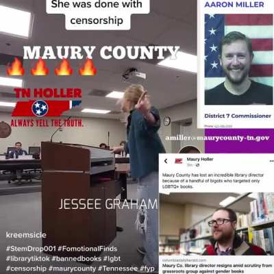 Local mom vs county commissioner bigot. // "I've never been sexually assaulted at a drag show, but I have been at church. TWICE!"