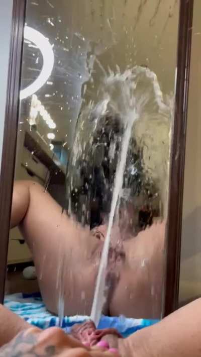 Would you let me piss like this on your cock?