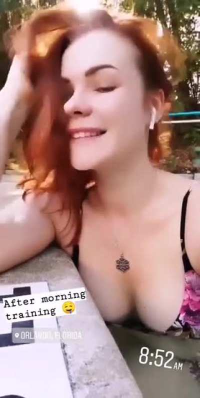 By the pool