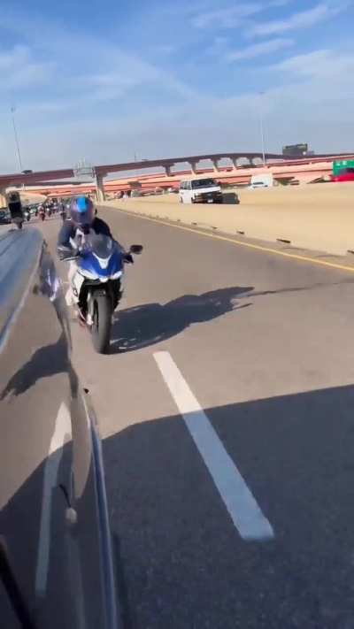 WCGW driving overtakes car