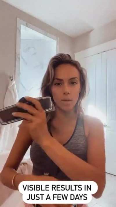 From IG story. The moan she makes towards the end when she turns on that ab device and says, "Totally helping my workout right now."