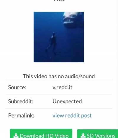 Goodbye, u/savevideo.