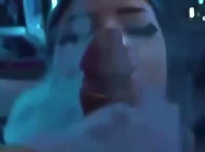 She&rsquo;s so addicted to my dick and her vape