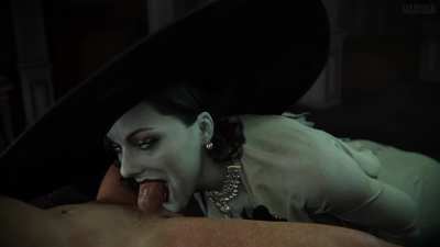 Lady Dimitrescu blowjob (Madruga)