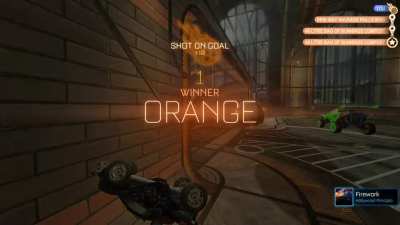 Rocket league gods said, nah