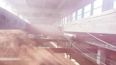 Flying drone through colored smoke doesn&rsquo;t go as planned.