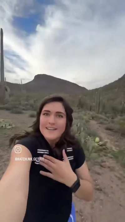 She just wanted to film herself having fun.