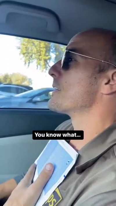 This man's joy after receiving his first paycheck in America