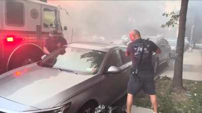 What you get for parking in front of a fire hydrant.