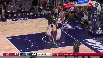 [Highlight] Anthony Edwards slams it with authority on Sengun