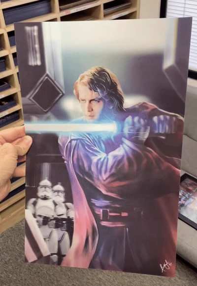 3D Lenticular Star Wars Artwork I drew &amp;amp; produced! Took over a month to make, but still one of my favorite projects I've worked on!