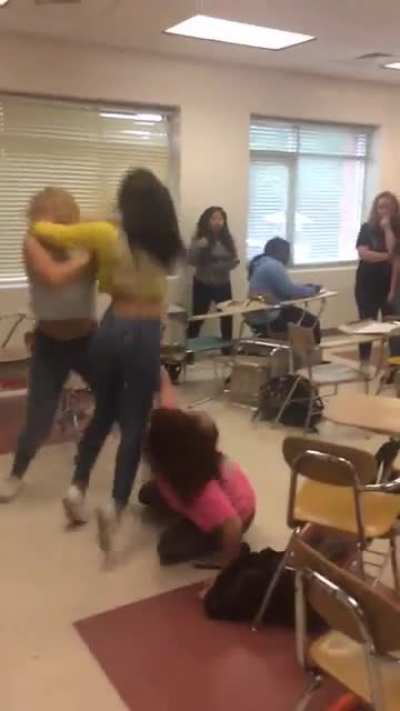 I wasn&rsquo;t recording, I was in the corner of the room. It was finals week and the chick in the yellow was the chick in the pinks cousin