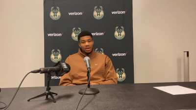 [Highlight] Giannis on a former player apparently wanting to get in the ring with him: 