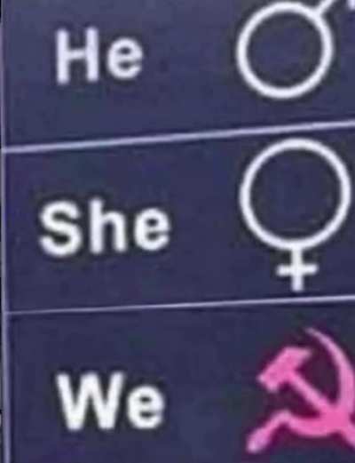 We