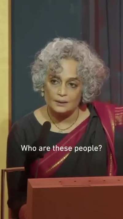 "Do not tell oppressed people how to resist." Author Arundhati Roy lambasts Israel&rsquo;s genocide in Gaza