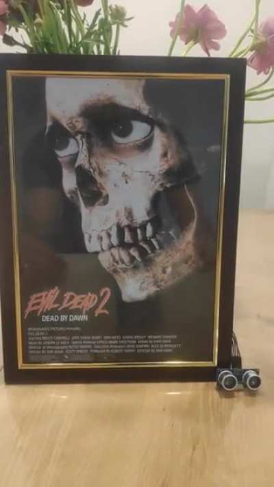 First Electrical Build - Evil Dead 2 Poster Moving Eyes