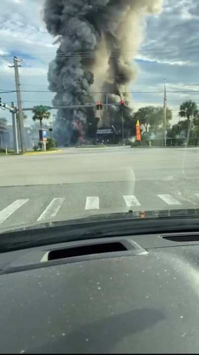 What could go wrong driving into a firework tent