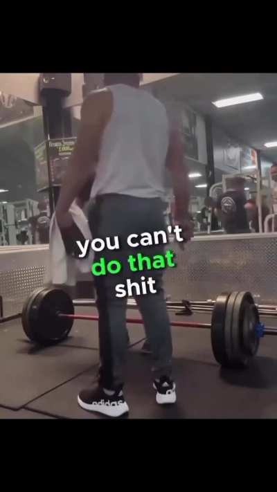Lifter gets impatient and freaks out