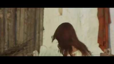 Marina Rabissi stripped by whip in Gunman of One Hundred Crosses (1971)